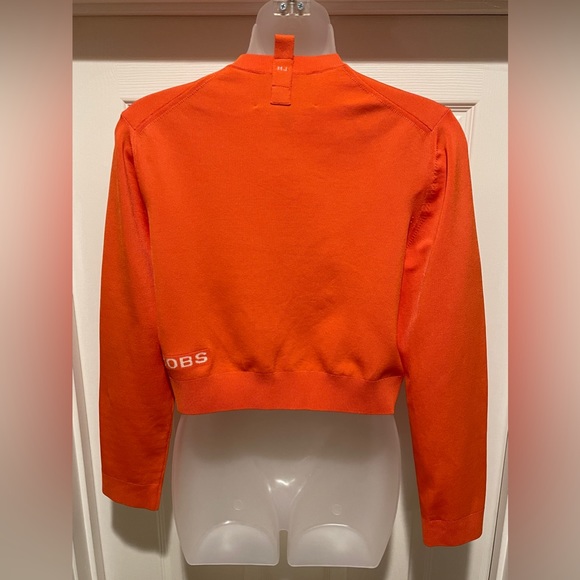 Marc Jacobs Orange Cropped Cardigan Medium - Picture 6 of 11